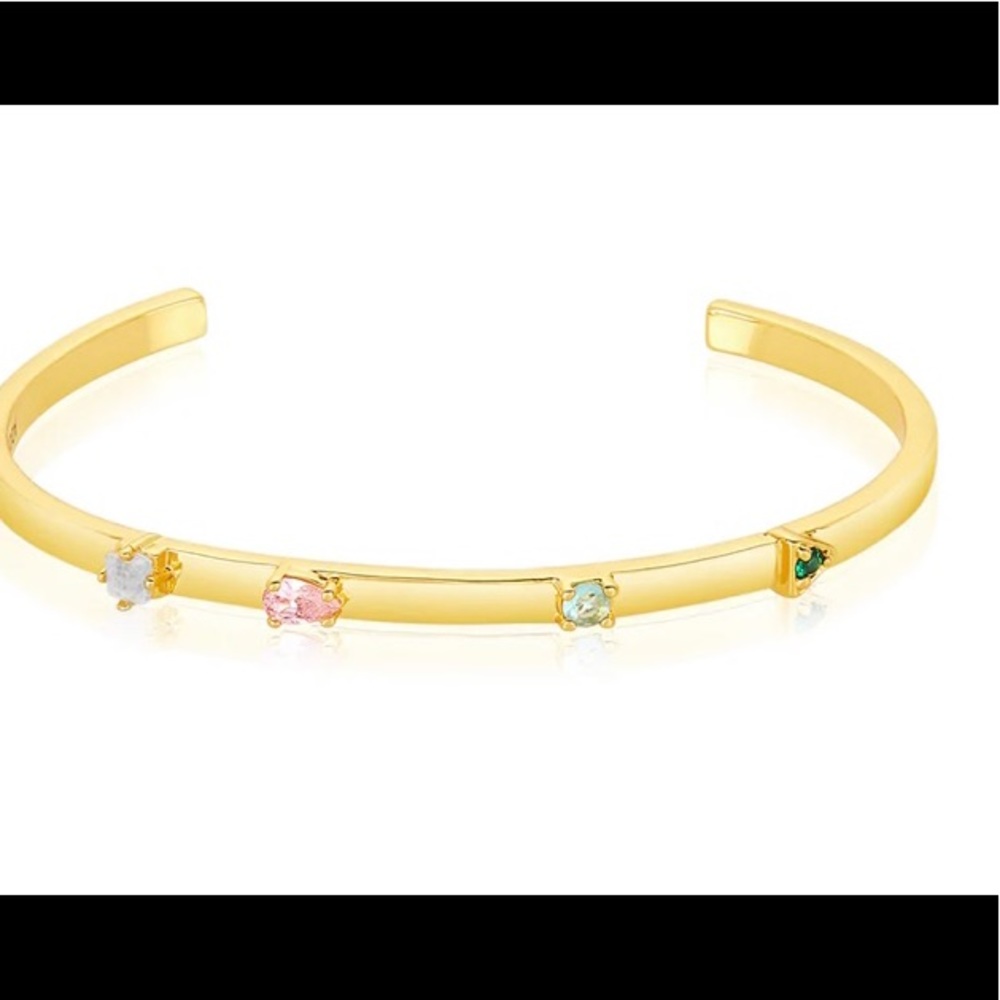 Adornia Fine yellow gold plated gemstone bracelet